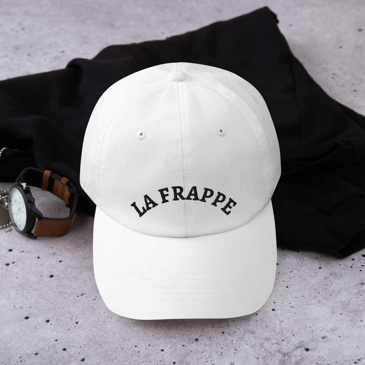 Casquette LA FRAPPE X LOGO NOIR